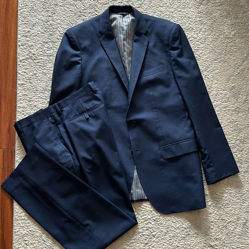 Banana Republic navy suit